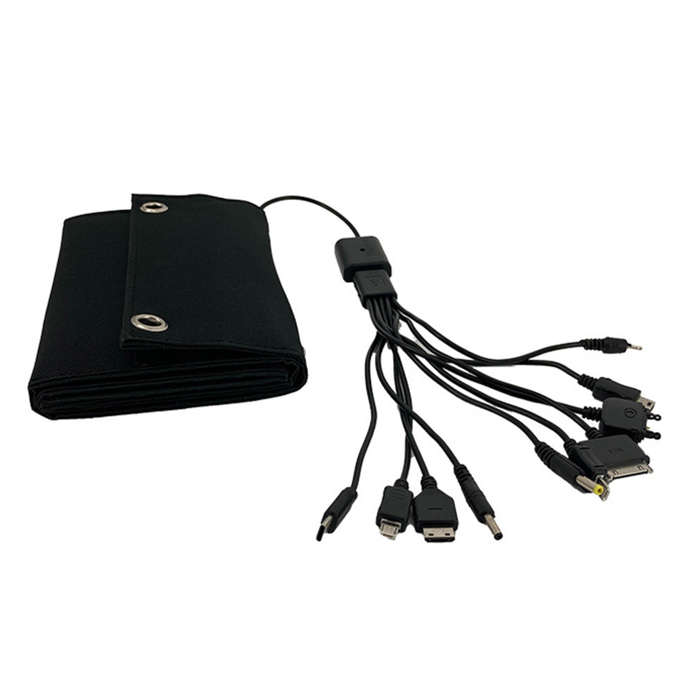 Solar Charger Panel Foldable - 1 Set 15W 6V Tragbares Solarpanel-Ladegerät,