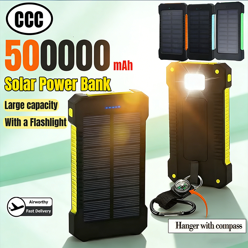 Solar Charger Panel Foldable - 500000 mAh Solar Power Bank Große