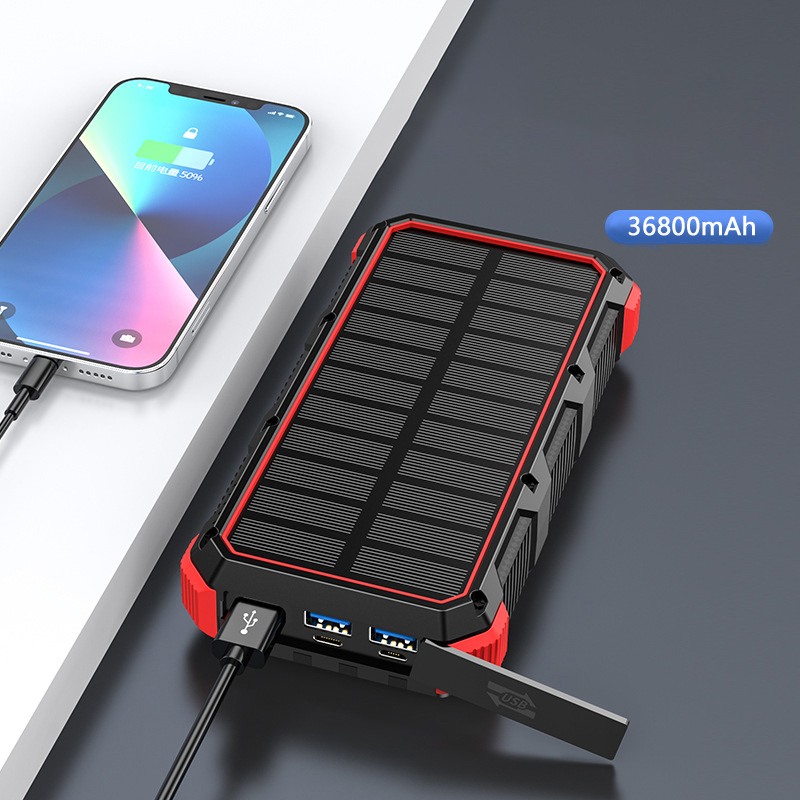 Solar Power Bank 36800mAh mit  – Solar Charger Panel Foldable Bewertung und Preis