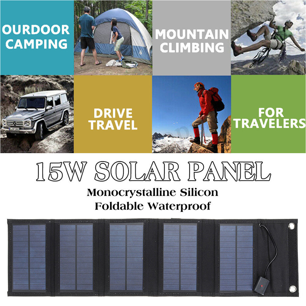 1 Set 15W 6V Tragbares Solarpa – Solar Charger Panel Foldable Bewertung und Preis